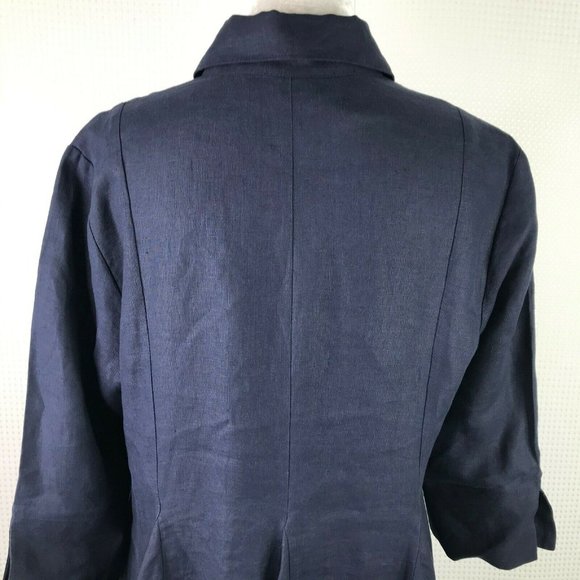 Comfy USA 100% Linen Dress Medium Shirtdress - Picture 6 of 8